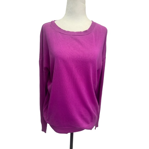 Banana Republic Linen Pink Pullover Crew Neck Sweater Size M - Picture 2 of 10